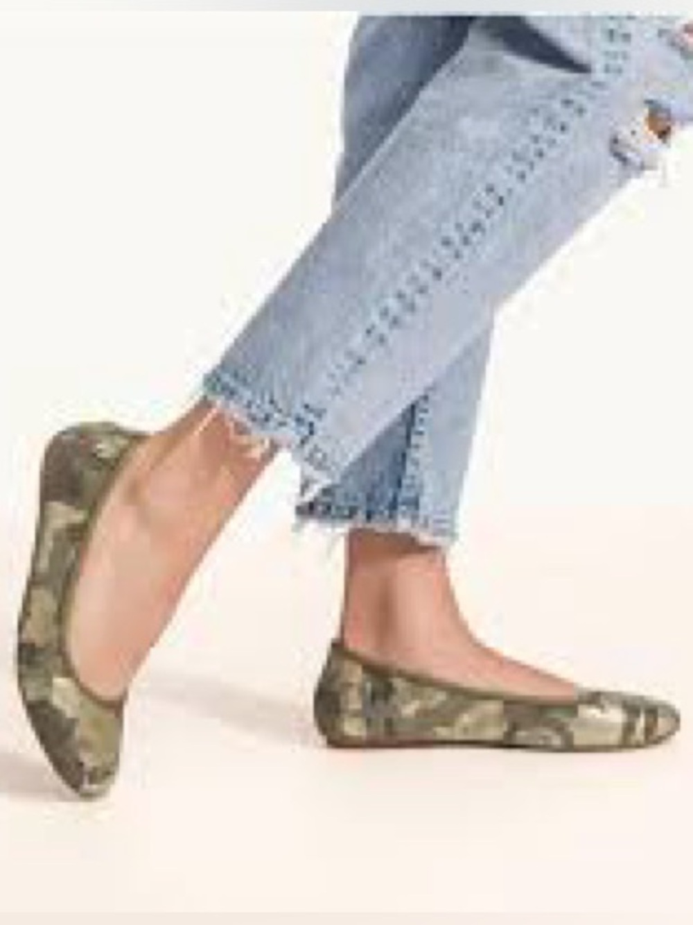 Stuart Weitzman "Frisky" Camouflaged Ballet